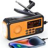 Emergency Solar Hand Crank Radio, AM/FM SW Dynamo Survival Radio, LED Flashlight for Outdoor Disaster Use