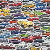 70pcs Supercar Racing Car Waterproof Graffiti Stickers for DIY, Notebooks, and Luggage