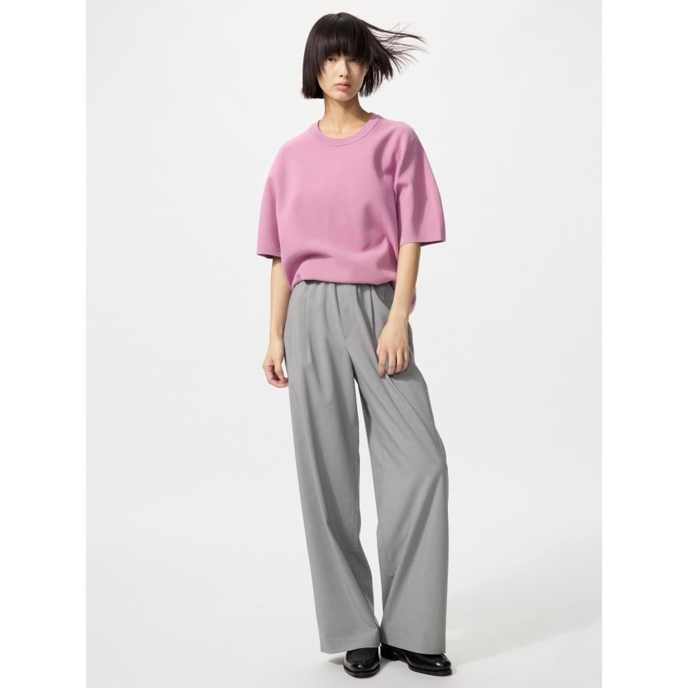 Uniqlo Japan Washable Milano Rib KniT T shirT