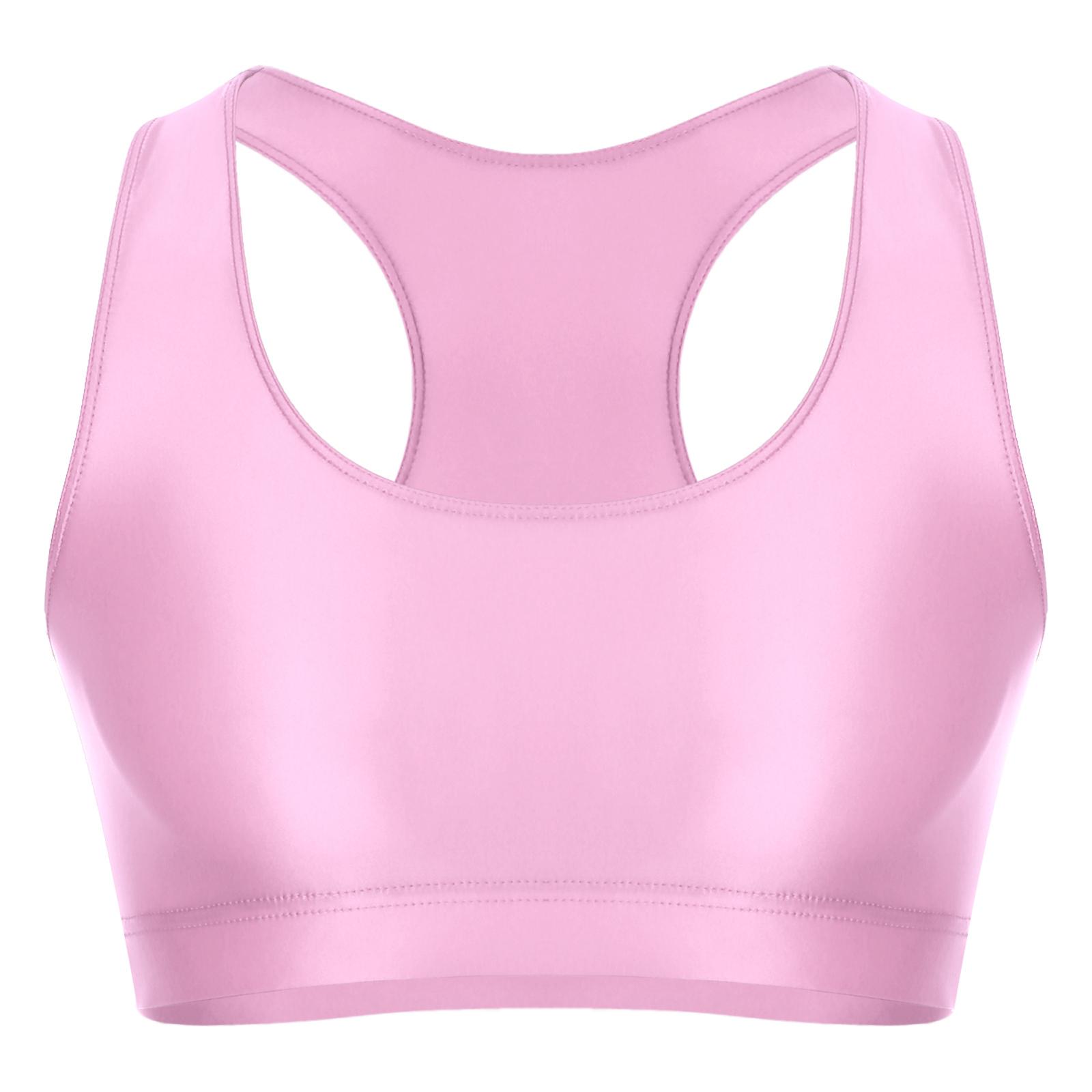 

Чоловічий укорочений топ з U-подібним вирізом, глянсова тканина, без рукавів, для фітнесу, йоги XL рожевий