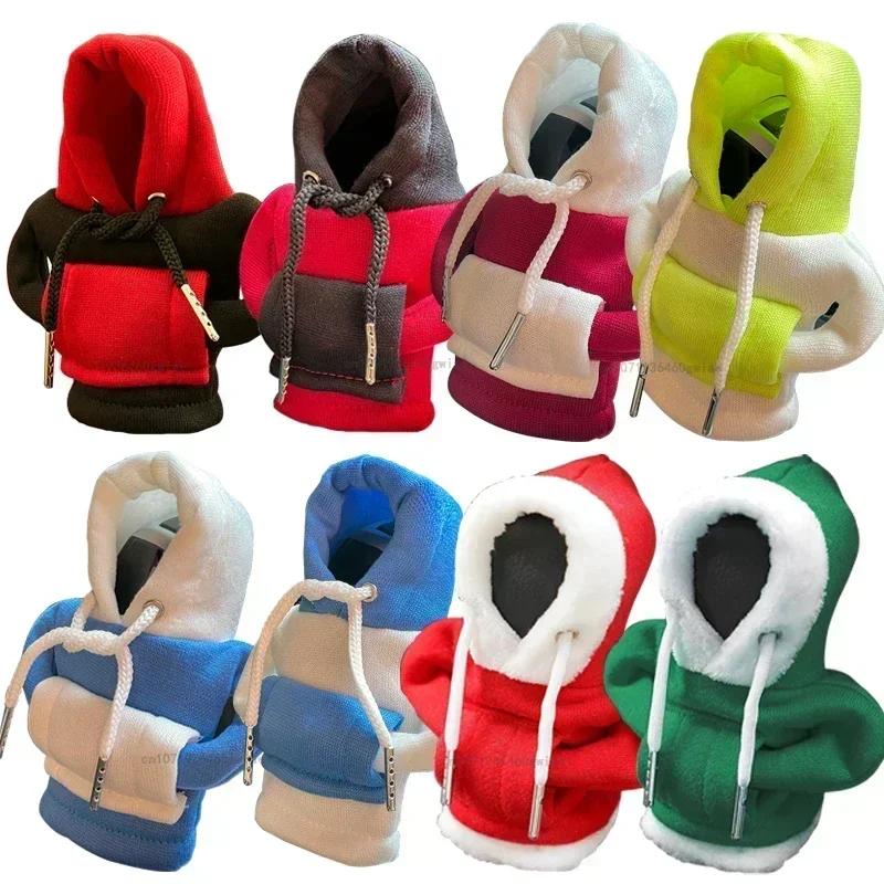 1PCS Hoodie Car Gear Shift Cover Fashion Gearshift Hoodie Car Gear Shift Knob Cover Manual Handle Gear Sweatshirt Shark Frog