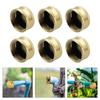 6pcs Leak Proof Brass Propane Bottle Caps Propane Cylinder Caps Secure Seals Brass Caps Campings Propane Accessories