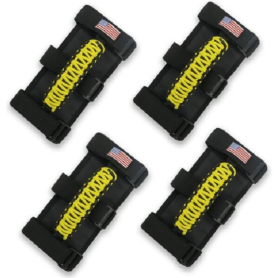 Front &Rear Left &Right Grab Grip Handles Kit For Jeep Wrangler JK JKU  TJ JT JL