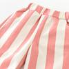 Pantalones de primavera para bebé, pantalones informales a rayas coloridas de cintura alta para niño y niña, pantalón para niño