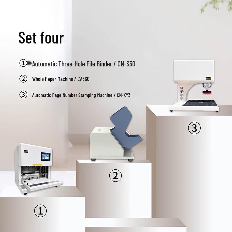 Zhongchuang en Automatic 3-Hole Punching & Binding Machine