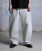 DTHIRTYONE Belted Wide-Curve Denim Pants (Marble Gray)
