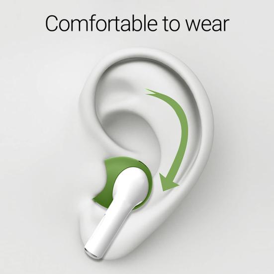 1 Pair Earbud Noise Insulation Ultra Tips Comfortable Thin Wireless In-ear Earphone Soft