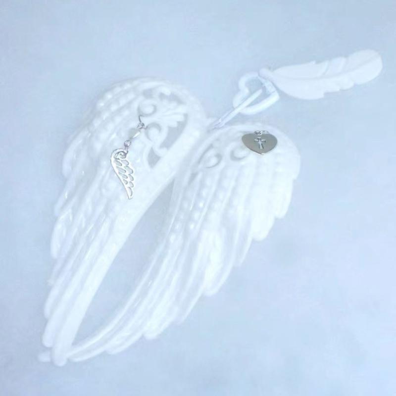 Handcrafted Feathered Wing Ornament For Bags Keys Versatile Plastic Alloy Keychain Accessory Unisex Present
