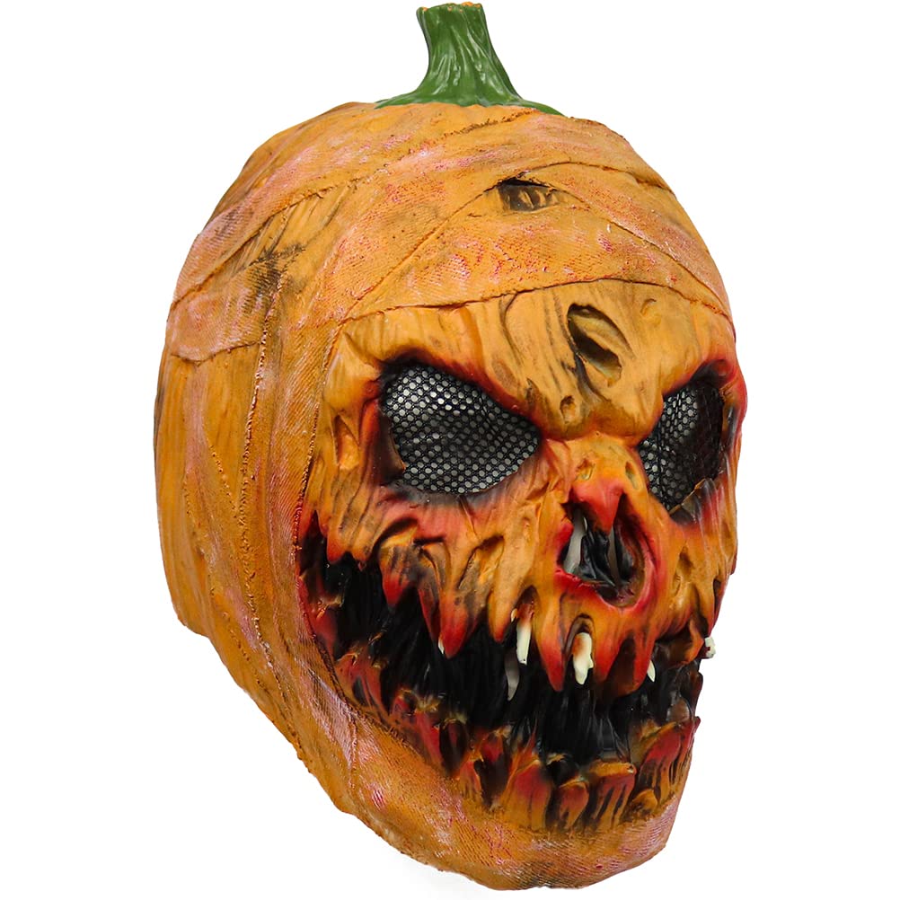 Pumpkin Headdress - Halloween Pumpkin Headdress Latex Pumpkin Headdress Halloween Costume