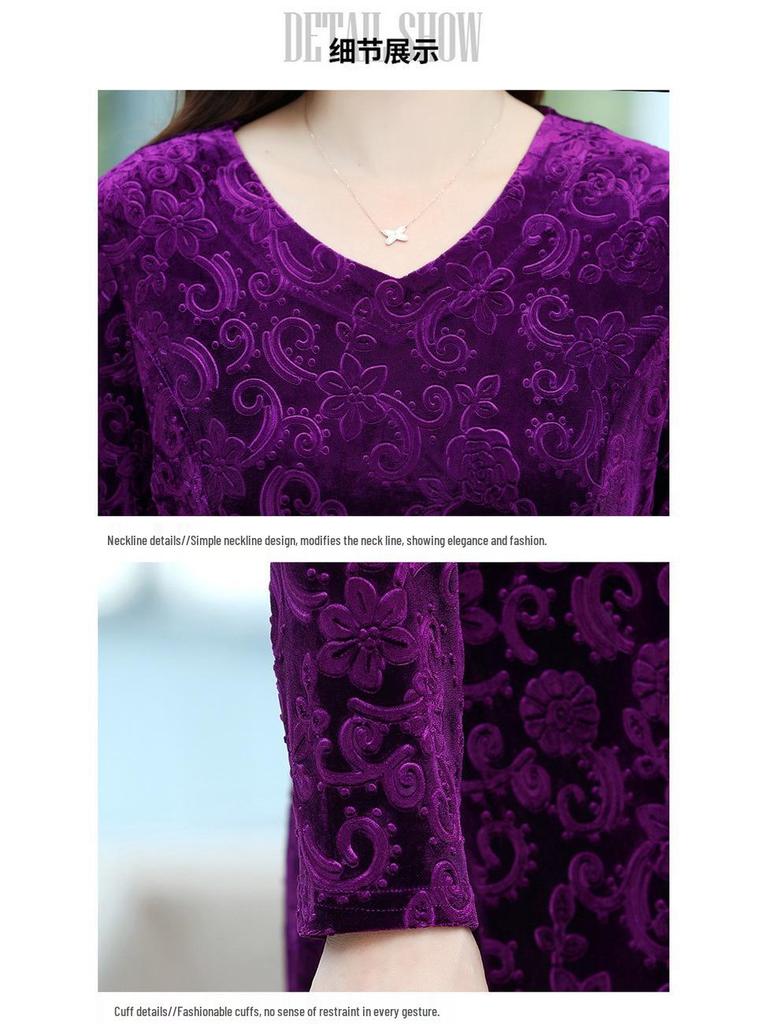 2023 Plus Size Slimming Summer Dress for Middle-Aged & Elderly Women - Fashionable & Comfortable