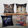 Football Star Number  Personalized Pillow Cover Kids Bedroom Wild Party Decor Pillowcase kid Birthday shower Gift