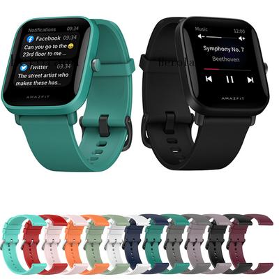 Curea 20mm 22mm Pentru Amazfit Bip U Pro / Bip S Lite /Amazfit Stratos 3 2 2s pace Curea Sport Silicon Brățări Inteligente