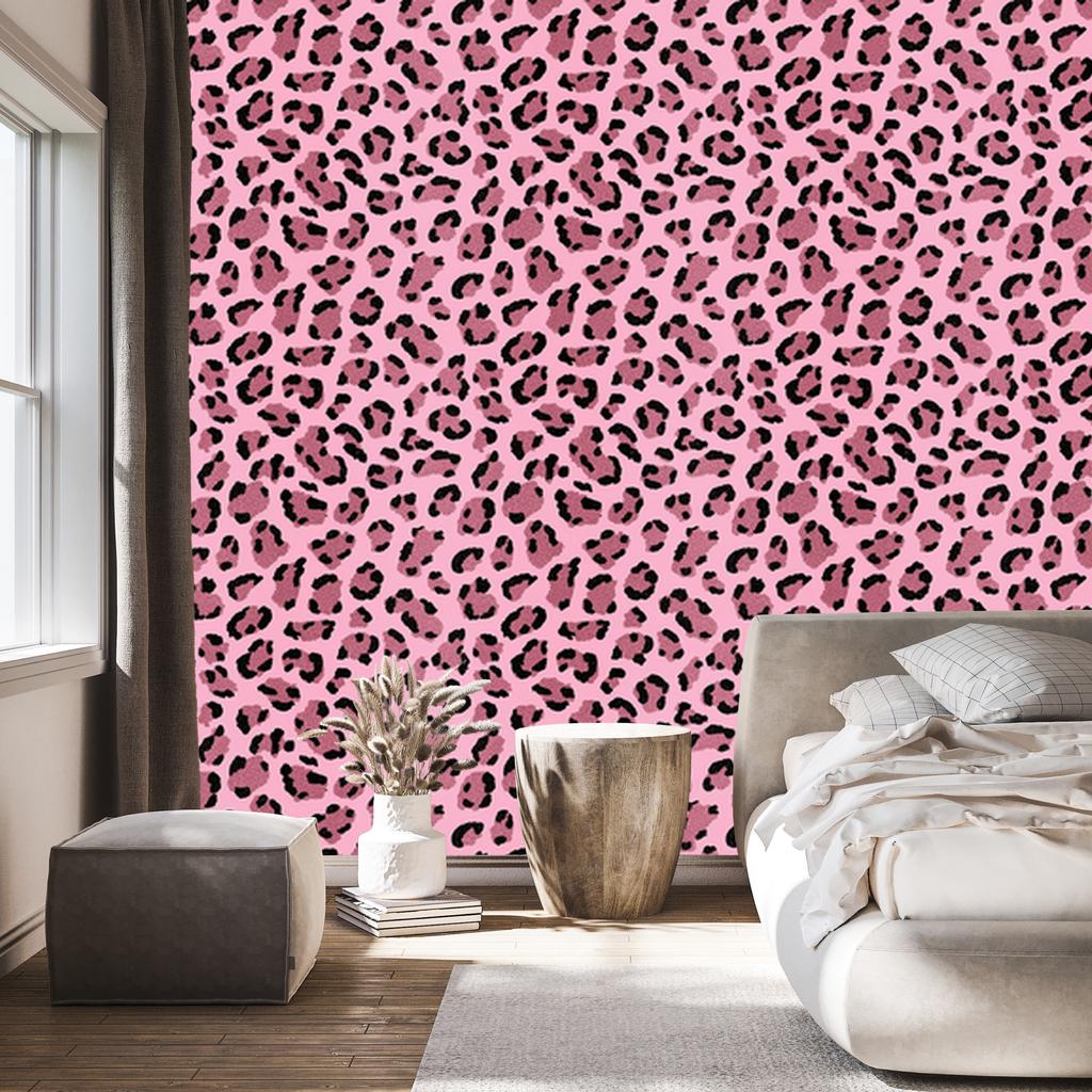 Pink glitter skin wallpaper in blush, powder pink and burgundy 50x1000