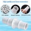 4PCS Hose Adapter Pool Cleaner Adapter Pool Hose Conversion Kit Swimming Pool Hose Converters Plastic Hose Fittings