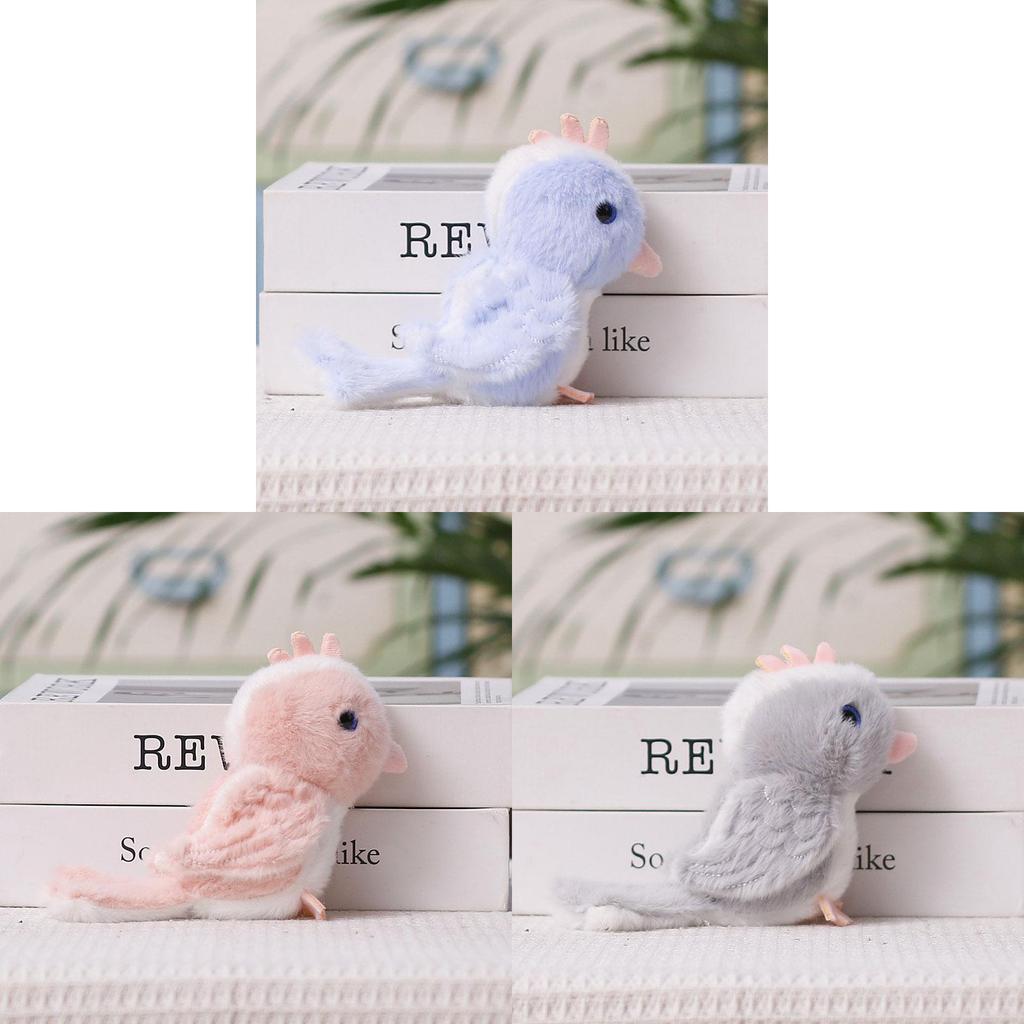 Plush Bird Keychain Cute Small Sparrow Toy For Bag Decoration And Collectors
