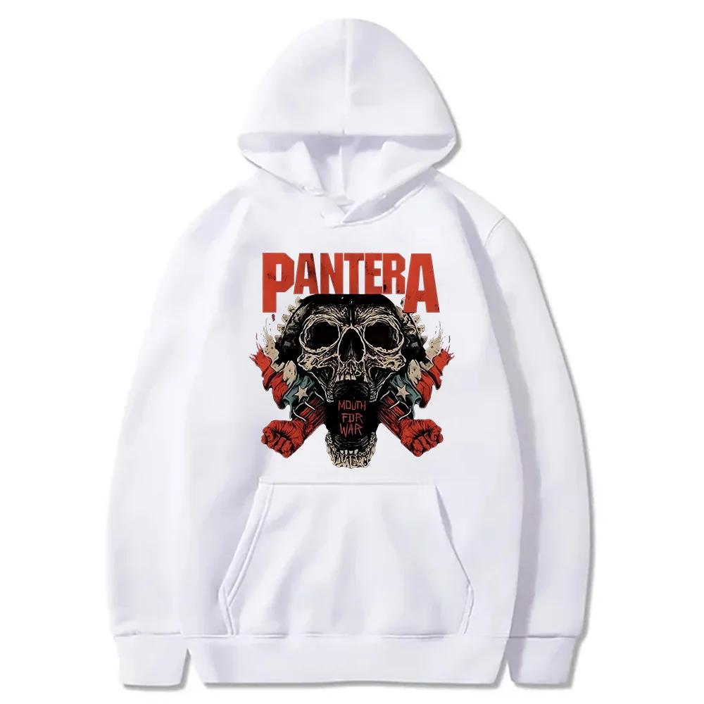 Vintage Pantera Band Rock Kapuzenpullover für Damen_Herren Übergroße Sweatshirts High Street Funko Pop Pullover Grafikdruck Kleidung