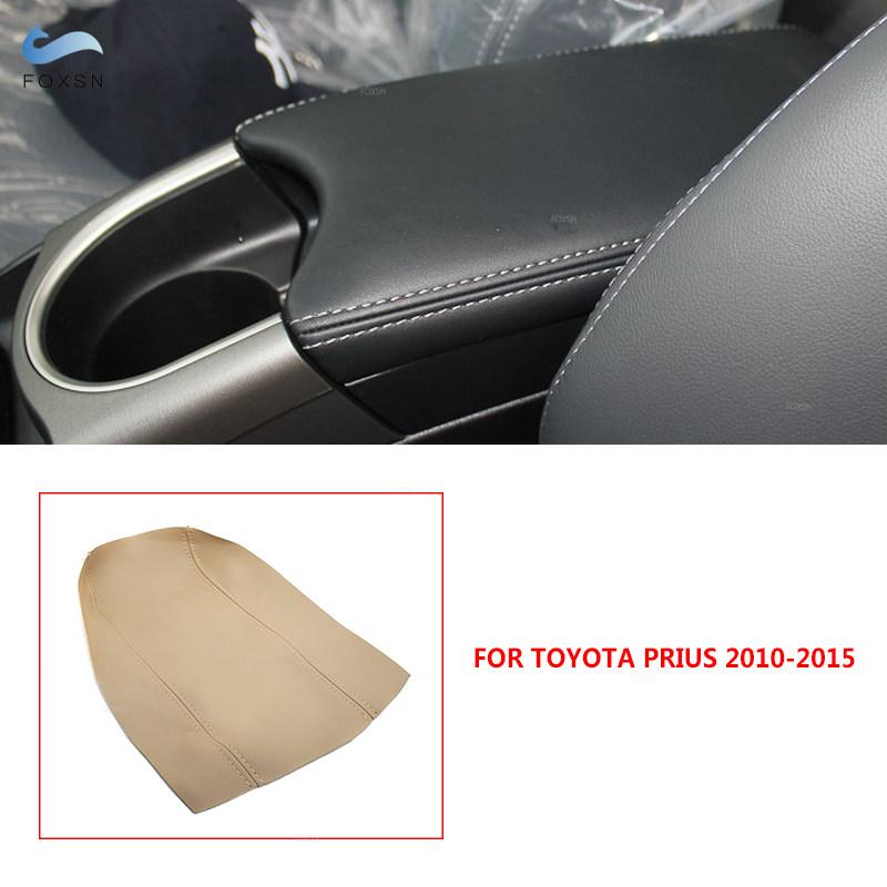 For Toyota Prius 2004 2005 2006 2007 2008 2009 2010 2011 2012 2013 2014 2015 Center Console Lid Armrest Box Cover Protect Trim