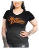 Harley-Davidson® H-D Text V-Neck Short Sleeve Tee T-Shirt Unisex Men's Women's - Ombre Heather Black