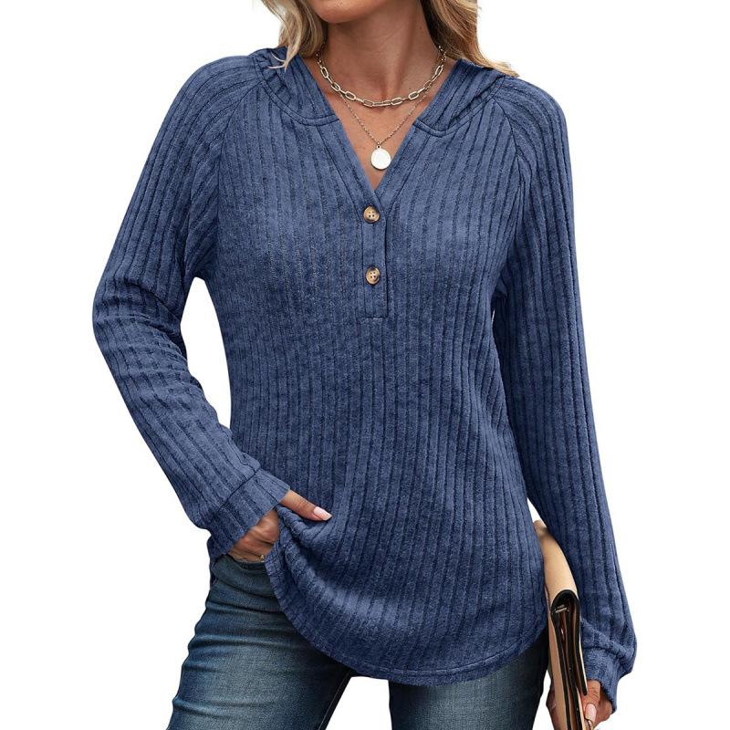 Elegant Casual Woman T-Shirt Fashion Loose T-Shirt Woman Temperament Long Sleeve T-Shirt Holiday Weekend