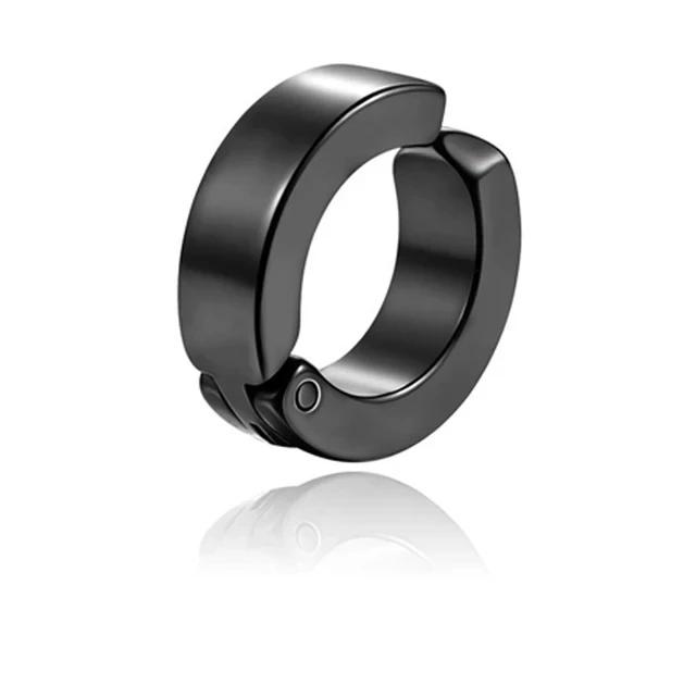 

Серьги-клипсы для косплея в стиле аниме «бензопила», Yoshida Hirofumi, женские и мужские, в стиле панк, черные, без пирсинга, искусственные круги для ушей, новые поп-ювелирные изделия Black