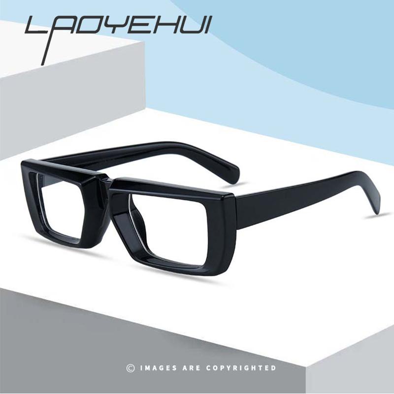 Retro Frame Reading Glasses for Men Women Anti-Blue Ray Computer Eyewear Unisex Fashion Thicker Sqaure Prescription Eyeglasses