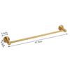 Stainless steel bathroom hardware six-piece set including tissue rack towel bar towel rack single hook towel ring wall hanging set gold