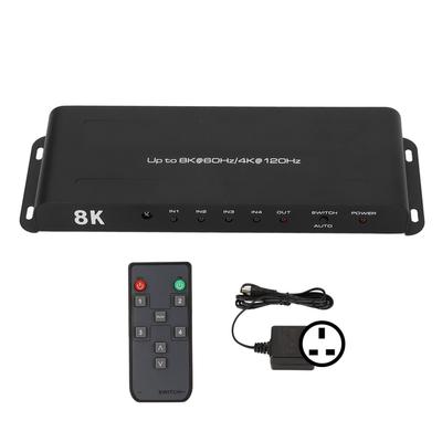 HD Multimedya Arayüzü Anahtarlayıcı 4 Port 8K 60Hz 4K 120Hz HDR HD Multimedya Arayüzü Destekler