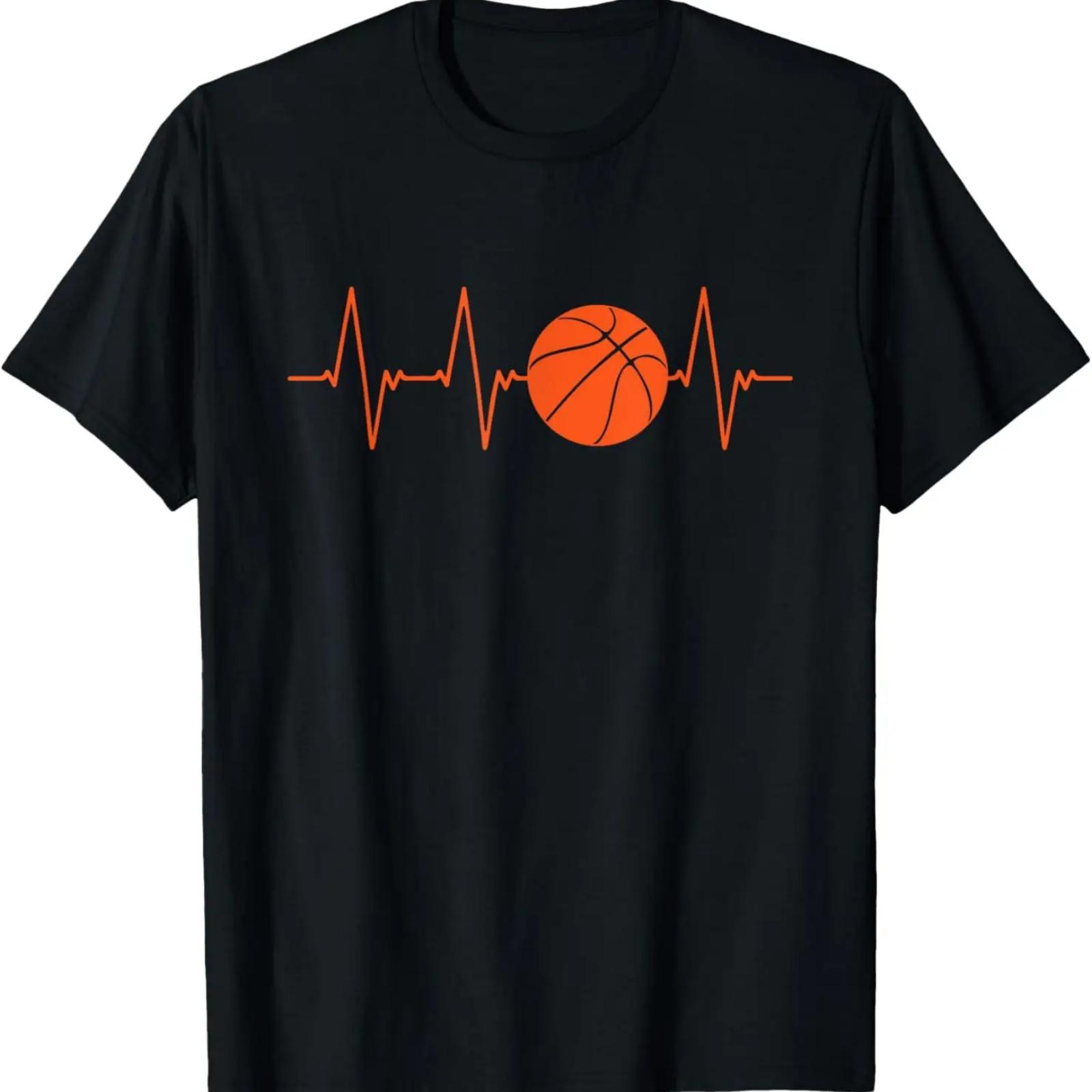 

Basketball Heartbeat BBall Gift T-Shirt XXXXXL чёрный