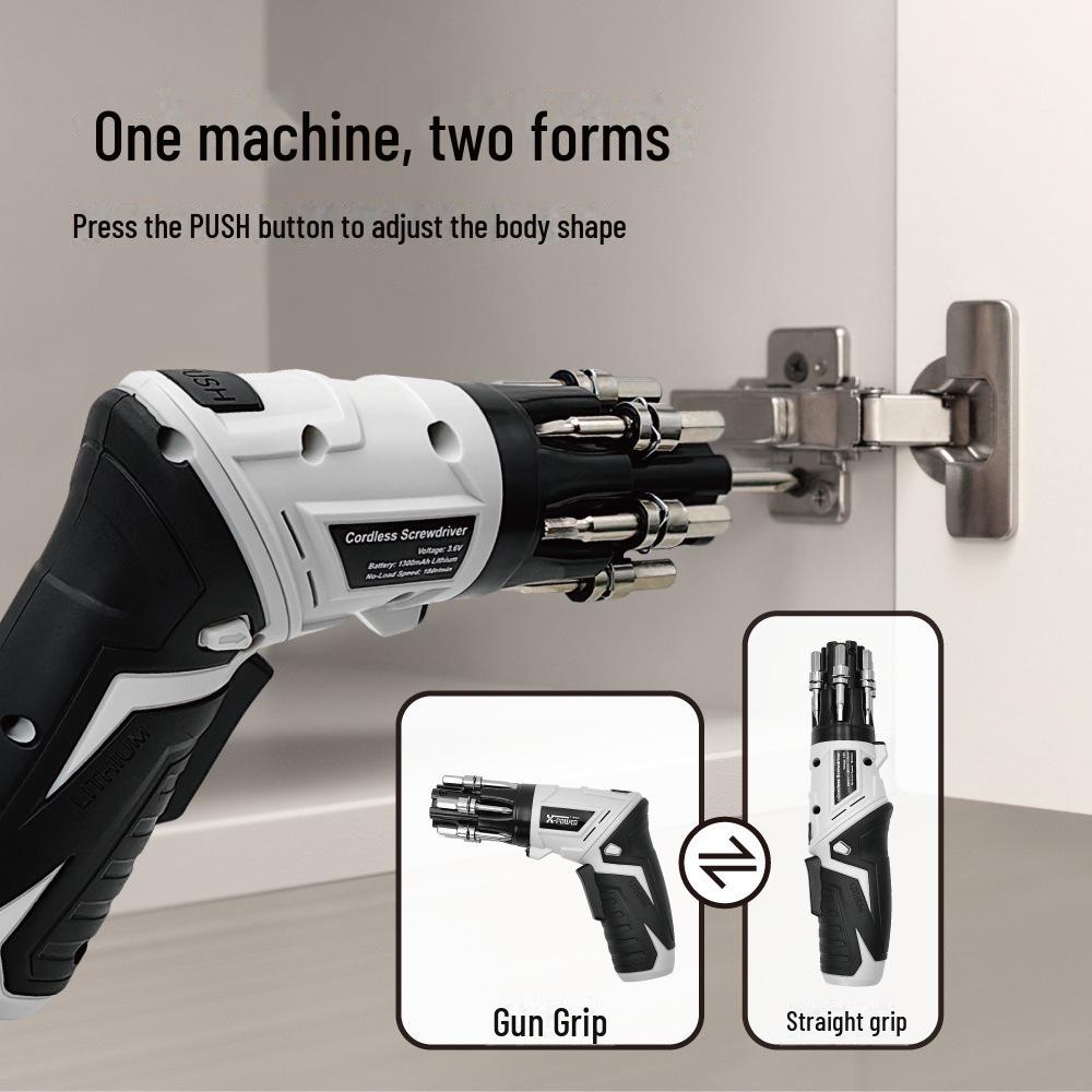 3,6V Wiederaufladbarer Elektrischer Schraubendreher mit Typ-C-Schnittstelle und Pistolengriff