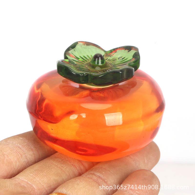 Πολυτελή Κρυστάλλινα Διακοσμητικά Φρούτων: Ροδάκινο, Σταφύλι, Μήλο, Λωτός - Ιδανικό για Διακόσμηση Υπνοδωματίου, Σαλονιού, Γραφείου ή ως Δώρο