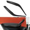 1 Pair Car Interior Left & Right Inner Door Pull Handle Cover Panel Trim for BMW X1 E84 2009-2016 Black/Beige 51412991-775L/776R