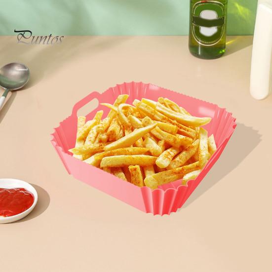 Silikonové vložky do fritézy Opakovaně použitelné čtvercové vložky do fritézy pro 4-6 QT vložky do potravinářské pečicí pánve Příslušenství k fritéze