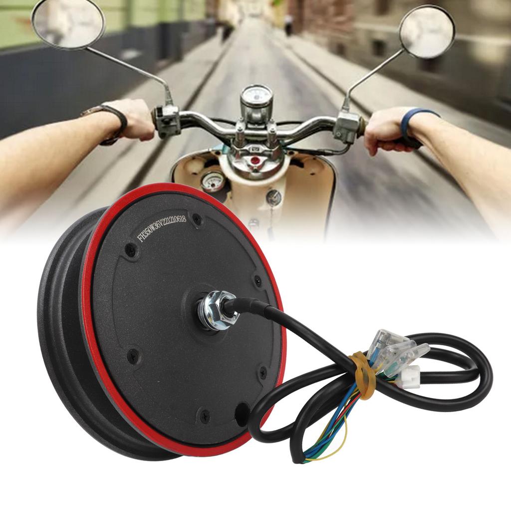 350W Electric Scooter Wheel Hub Motor Aluminum Alloy Wheel Hub Motor Engine for 10inch Electric Scooter Electric Bike