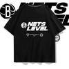 Nets LEVEL Support Short-sleeved T-shirt Men's and Women's Basketball Sports Casual Loose Cotton Printed Half-sleeved Top