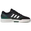 Adidas Originals Drop Step Low Non-Slip Shock Absorption Low-Top Skate Shoes Unisex Skate Shoes Black White Green HP2247