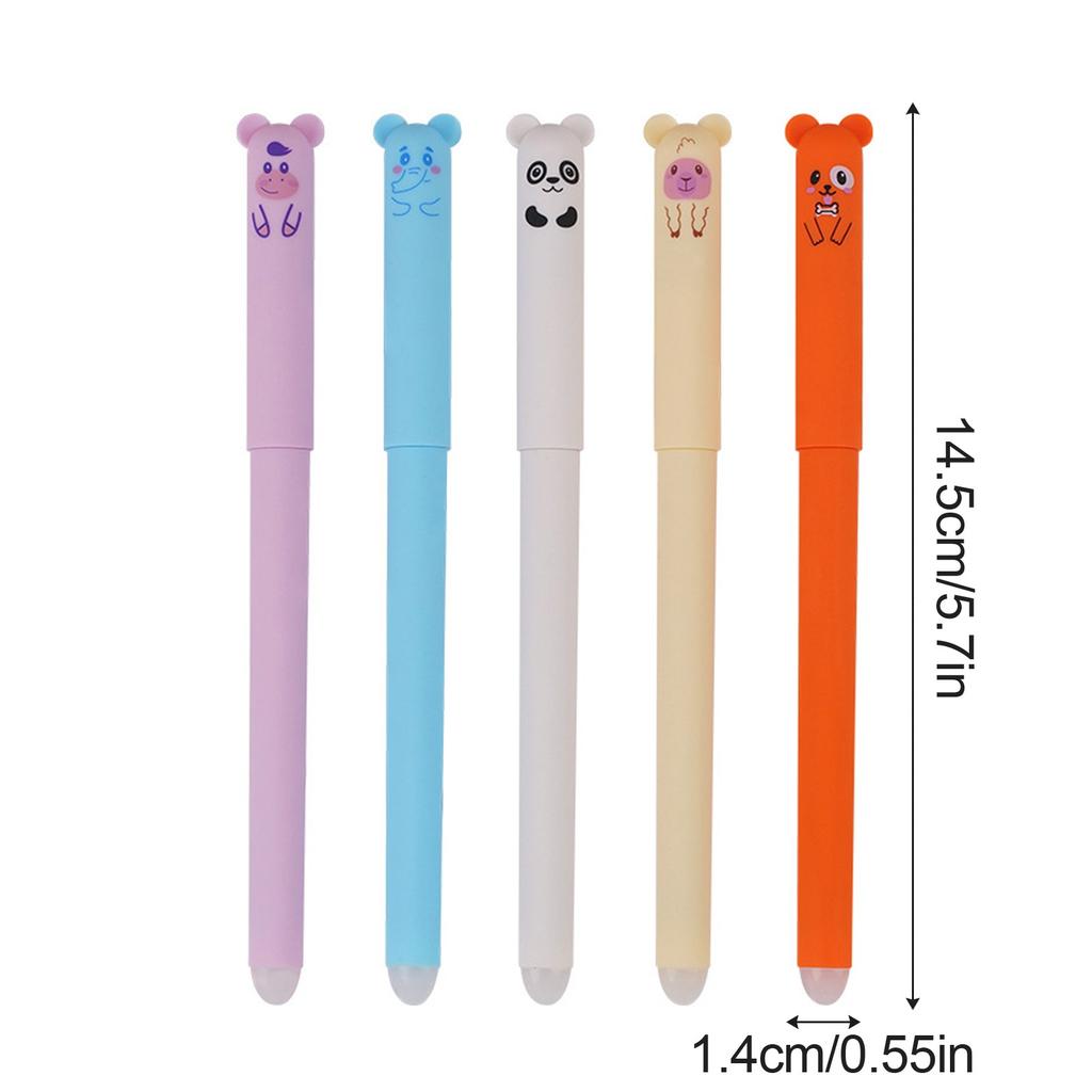 Smazatelná gelová tužka Termální Gelová tužka Easy-Rub Roztomilá kreslená sada s gumou bez odpadu 0,5mm hrot tužky 20ml