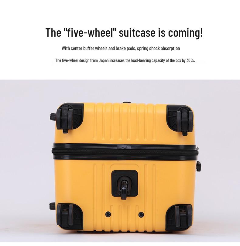 Extra Large Antibacterial 5-Wheel Trolley Suitcase with Combo Lock