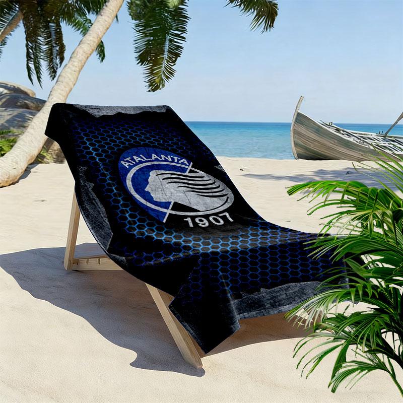 Asciugamano da Spiaggia Stampato Atalanta BC, Asciugamano Grande Morbido Asciugatura Rapida per Spiaggia Campeggio Nuoto