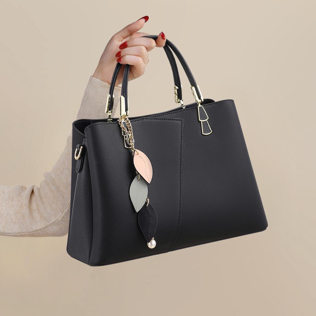 2025 New Style Patchwork Women's Handbag Large Capacity Crossbody Shoulder Fashion Color Block Mom Bag