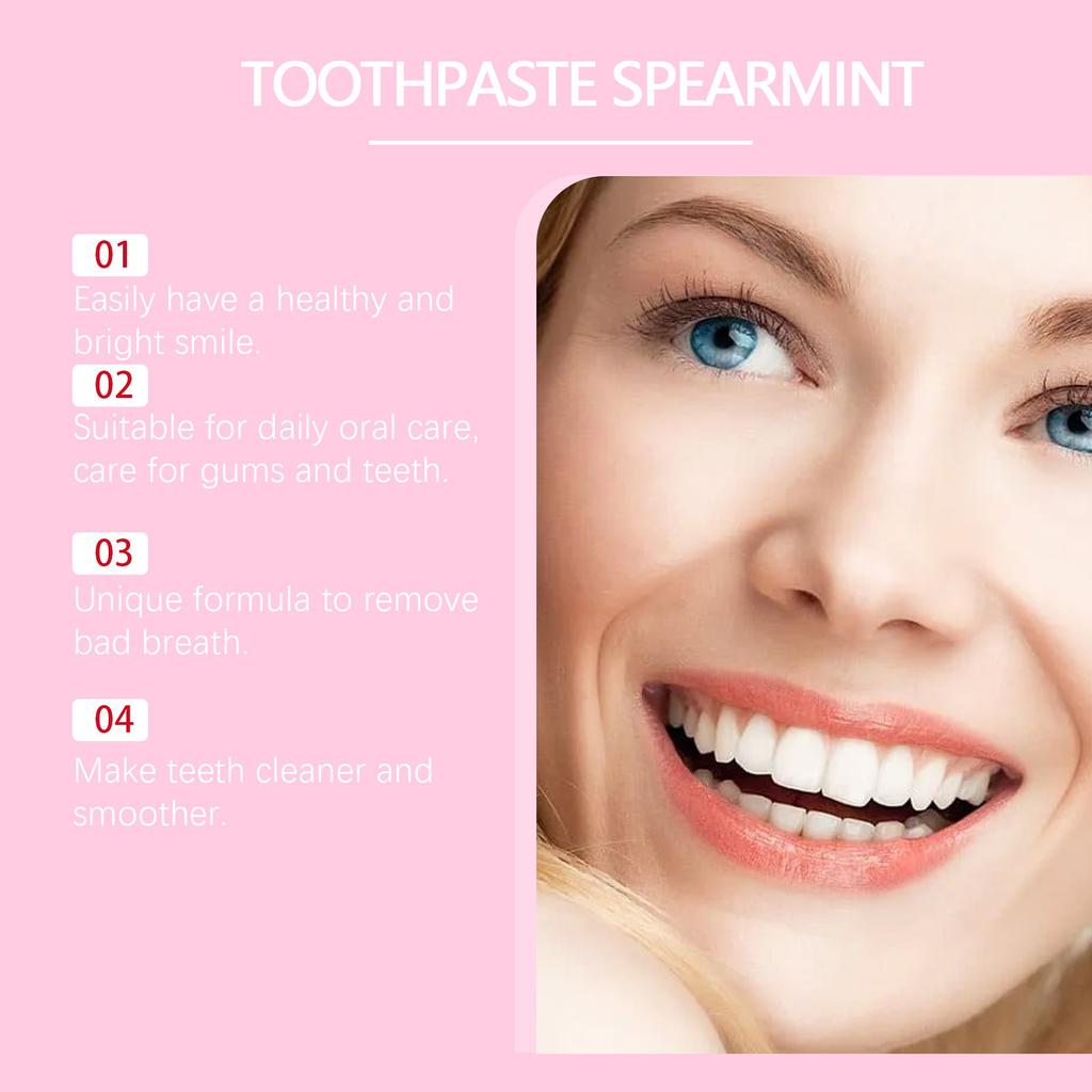 Whitening Toothpaste, Safe For Gums, Reduces Stains And Tartar, Freshens Breath, Reduces Cavities, Inhibits And Cleans Teeth.