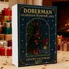 Yousheng Doberman Advent Calendar 2025 24 Day Christmas Countdown Box with Acrylic Ornaments Multifunctional Holiday Tree Decor And Dog Lover Gift