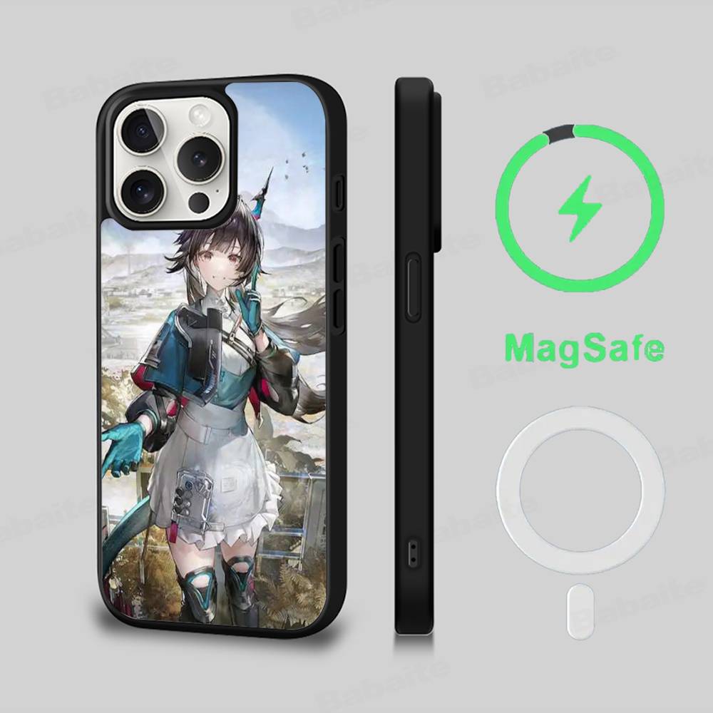 Popular Game A-Arknights E-Endfield For Magsafe Magnetic Case For IPhone 17 Air 16 15 14 13 12 11 Pro Max Plus Wireless