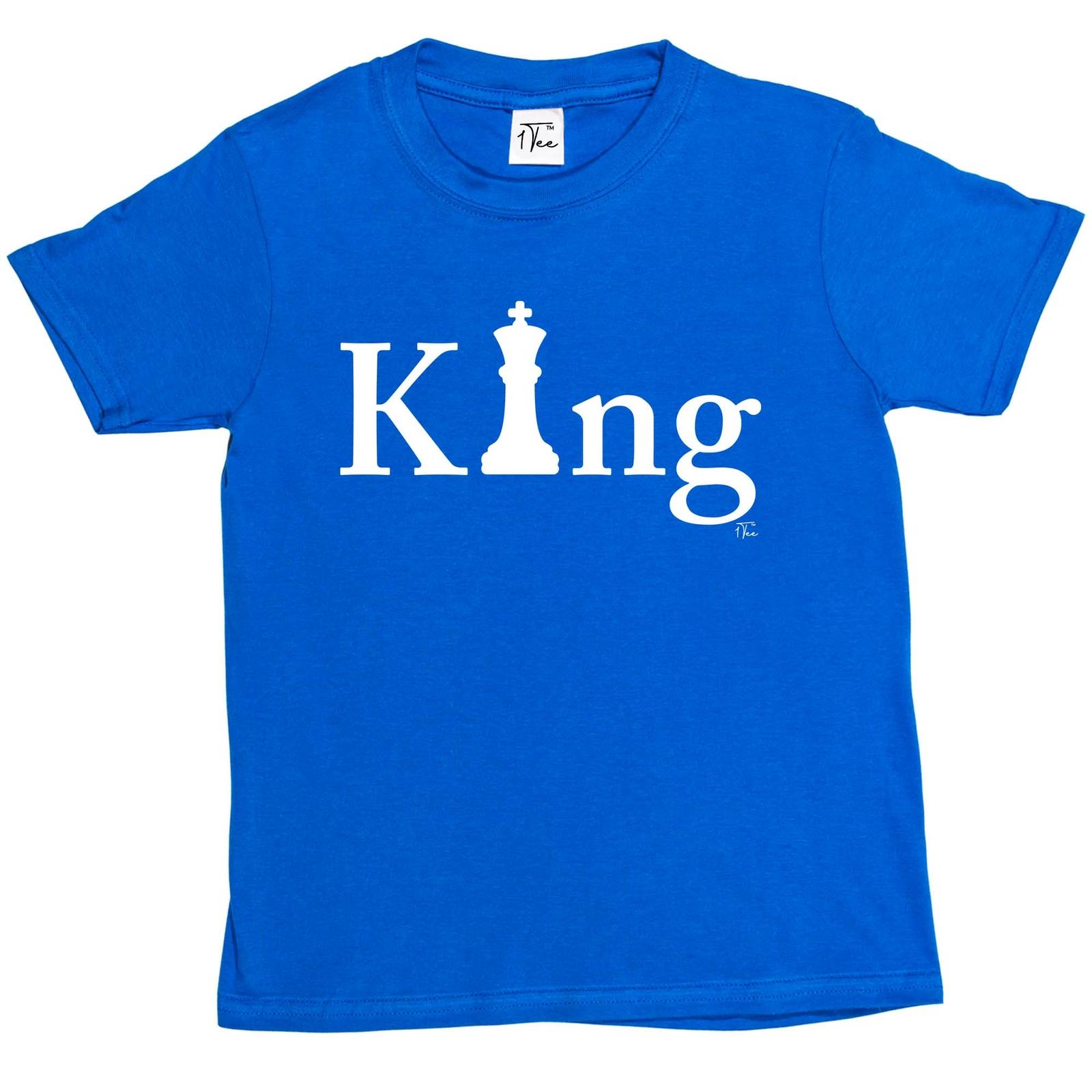 1Tee Kids Boys King Chess Piece T-Shirt XXXL