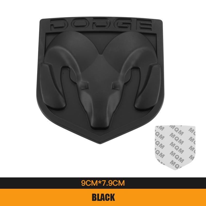 3D Metal Car Sticker Ram's Head Badge Accessories Decorative For Dodge Ram Caliber 1500 Caliber Challenger Charger T888