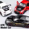 1/32 Scale Nissan GTR R35 Alloy Sports Car Diecast Model Sound & Light Desktop Collection Decorative Gift Boys Display Ornament