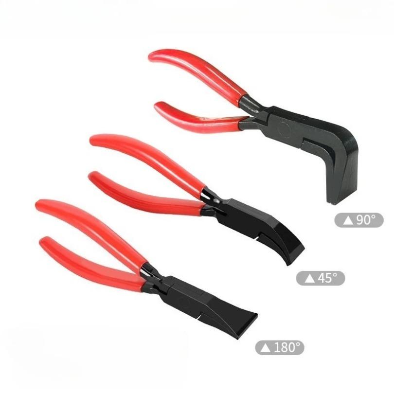 Metal Bending Pliers, Hand Seamers with Straight Jaw 45°& 90°& 180°, Sheet Metal Tools for Bending Flattening,