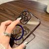 Airbag Electroplated Case, Suitable for IPhone16 Strong Magnetic Attraction Phone Case, Apple 15promax Protective Case 12
