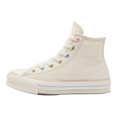 All Star EVA Lift Comfortable Fit High Top Canvas Shoes Unisex Sneaker Beige A17936C