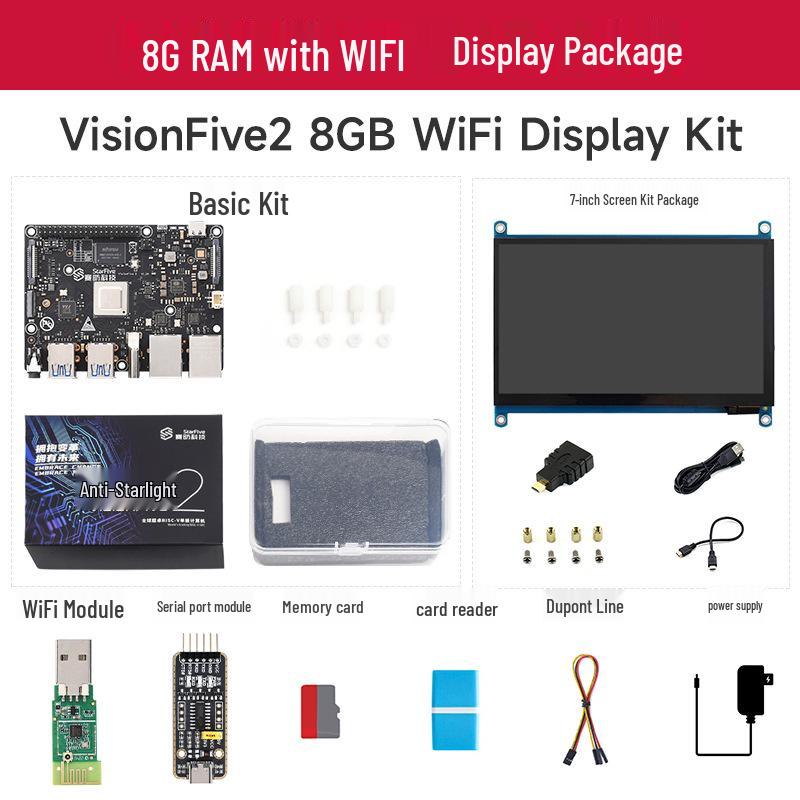 SaiFang VisionFive2: Linux-Based RISC-V Host with Integrated 3D GPU and Multiple Kits