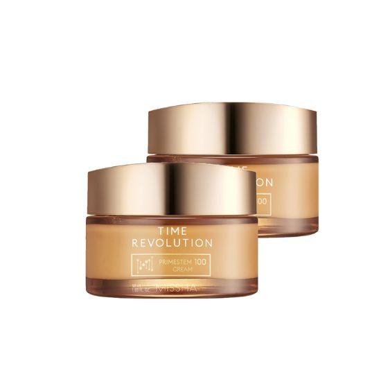 MISSHA Time Revolution Prime Stem 100 Cream Firming & Anti-Aging Face Cream 50ml x2